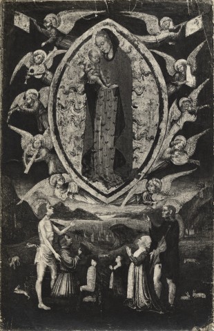 Sommariva, Emilio — Anonimo lombardo - sec. XV - Madonna con Bambino in gloria — insieme